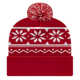 RKF12 - Cap America USA Made Snowflake Knit